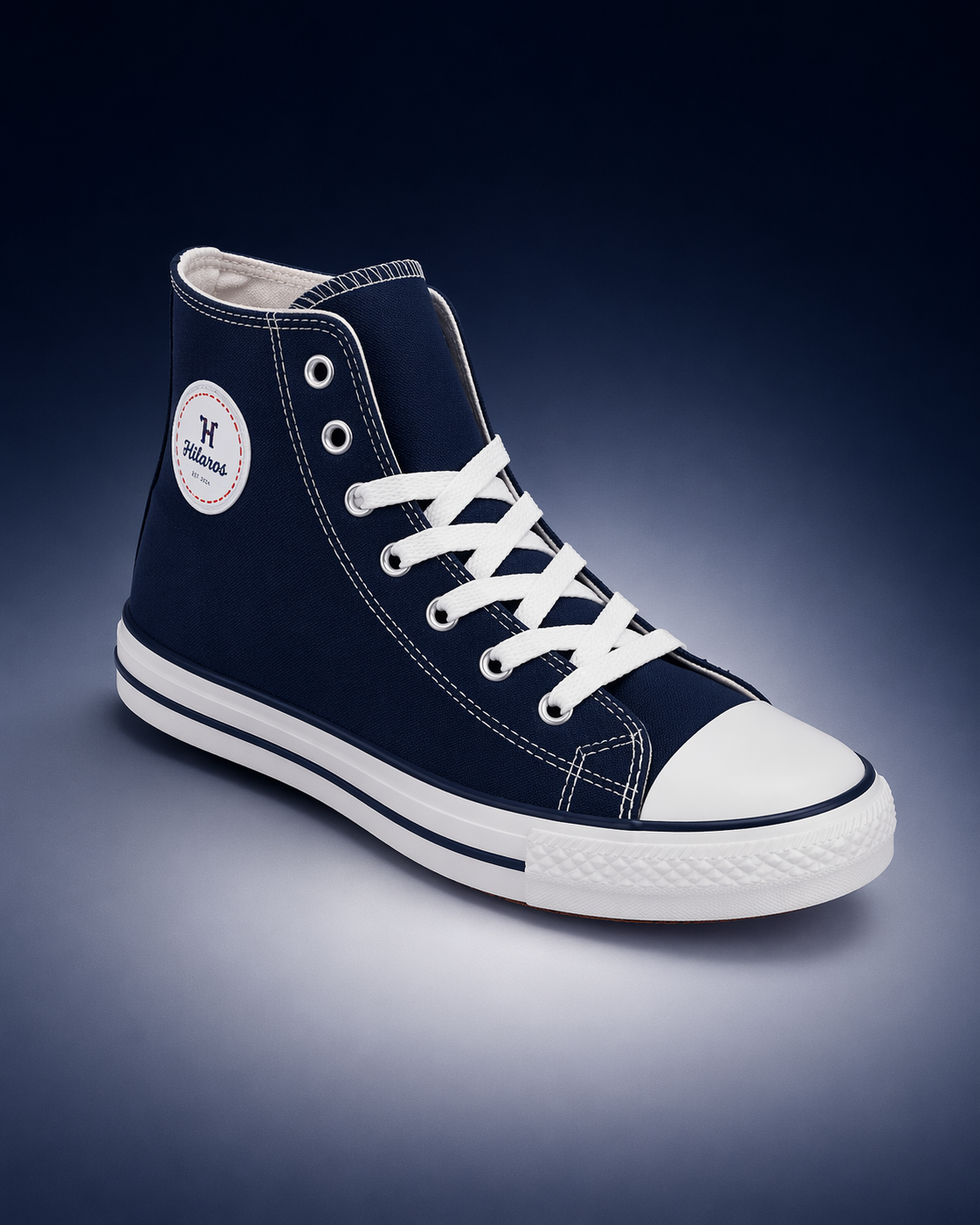 Vulcanised Skateboard Sneakers Shoes for Men - Blue (HRL2077BLU)
