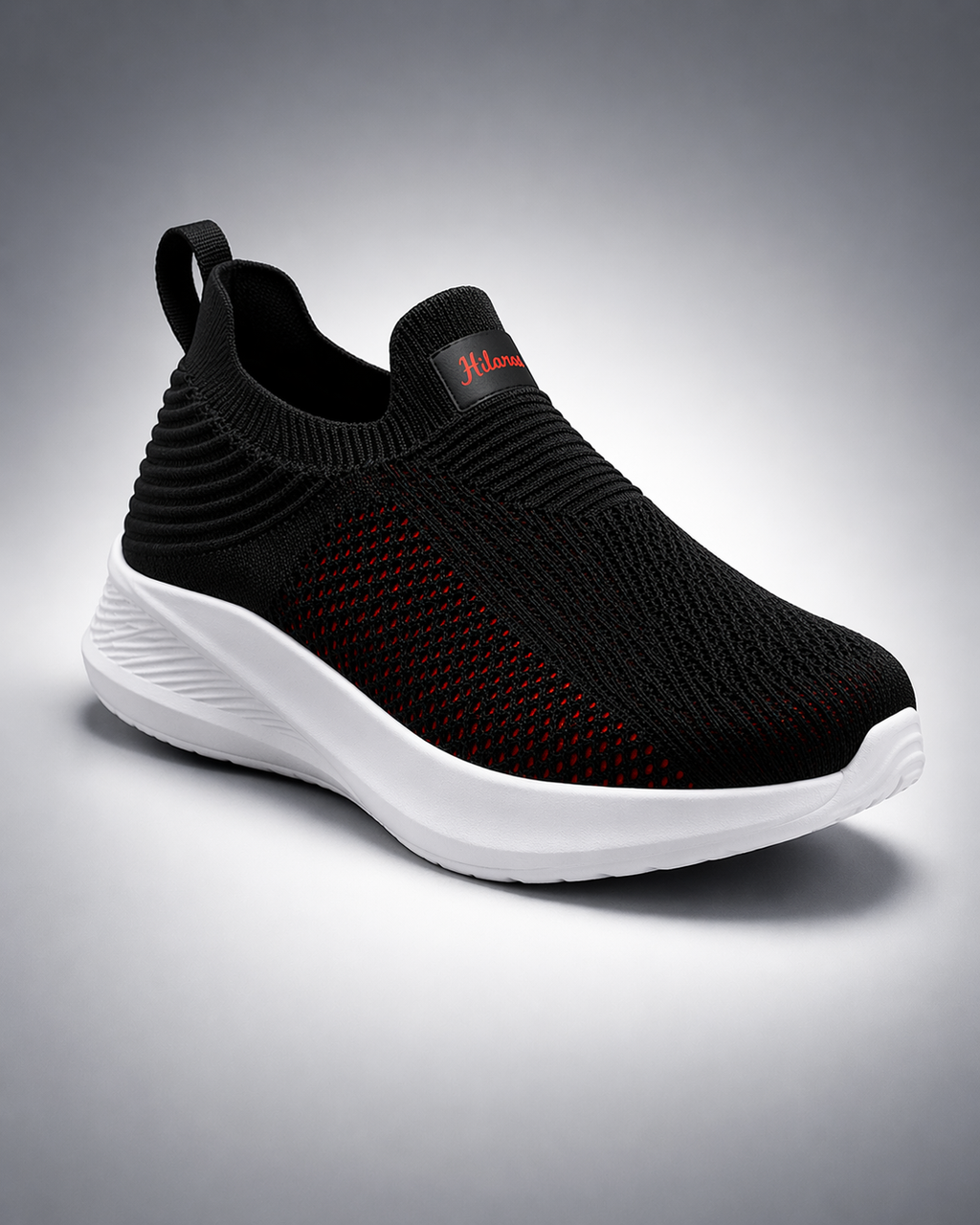 GlideFit Sports Running Shoes.- Blue/Red (HRL2080BLR)