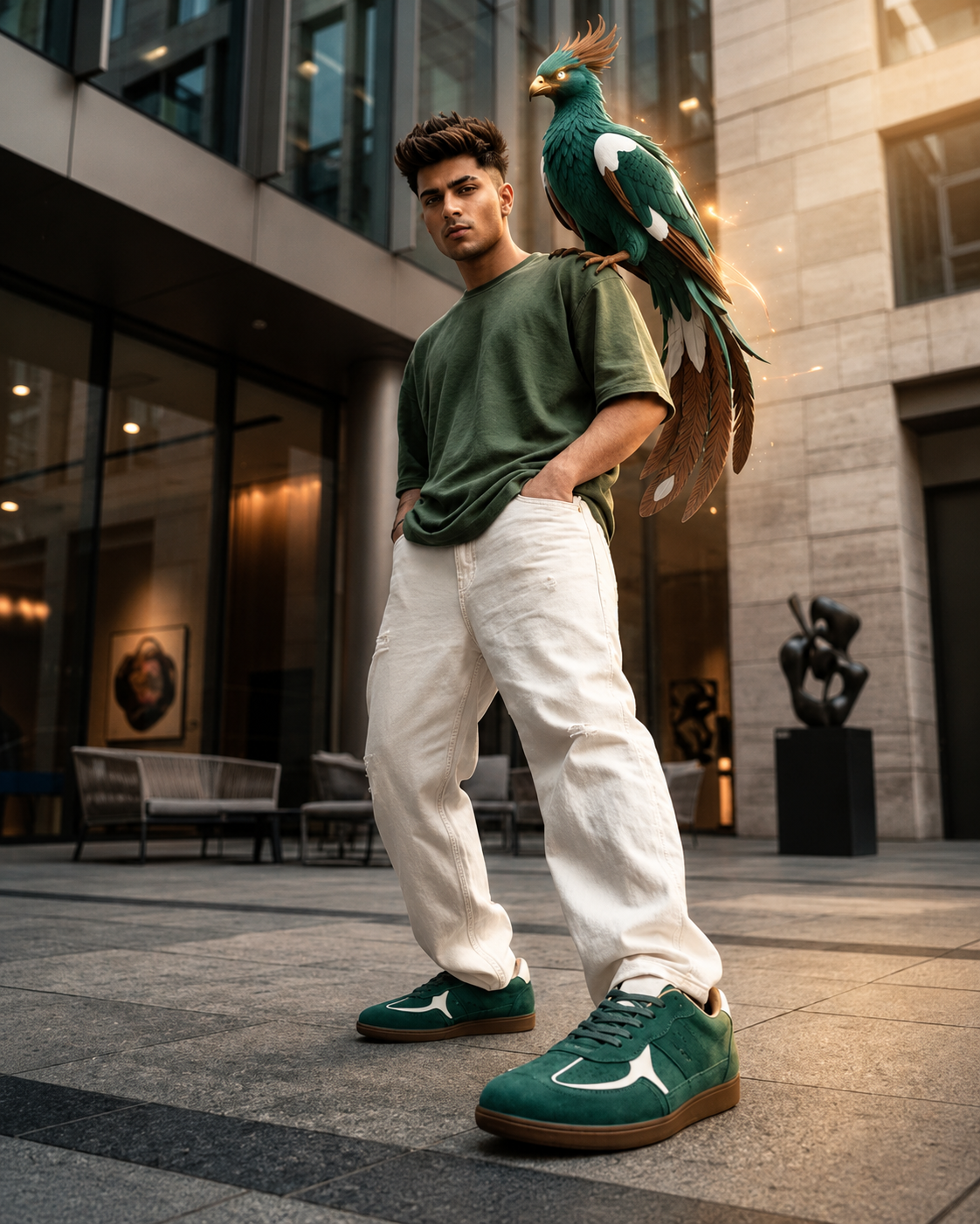Unisex Phoenix v1.0 handmade leather sneaker shoes for men and women|Retro court sneaker| lifestyle Casual comfort shoe
