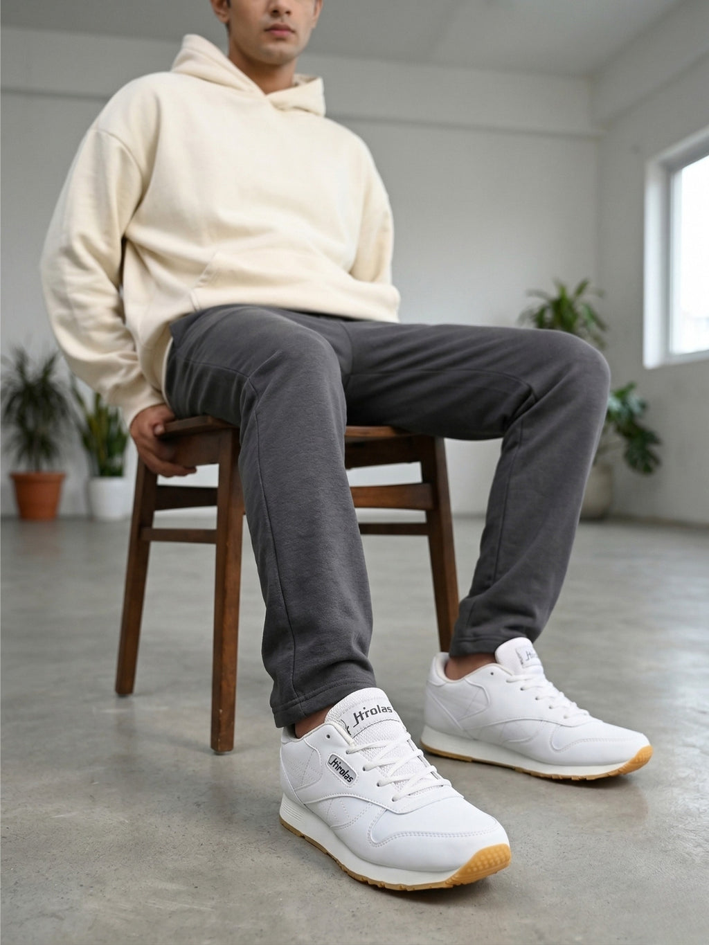 Multisport Sneaker Shoes- White (HRL1801WHN)