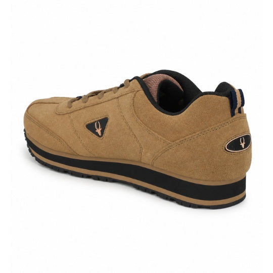 Men's Multisport Leather Sport Shoes -Camel