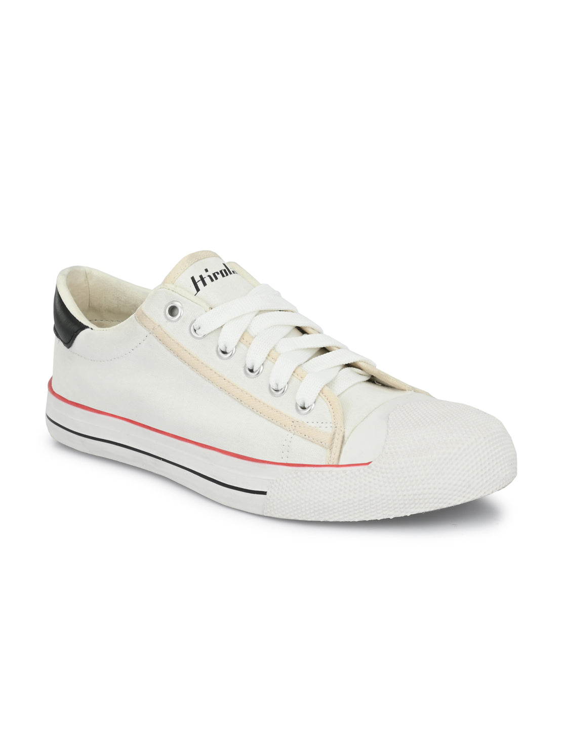 Vulcanised Skateboard Sneakers Shoes for Men - White (HRL2076WHT)