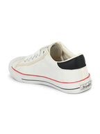 Vulcanised Skateboard Sneakers Shoes for Men - White (HRL2076WHT)