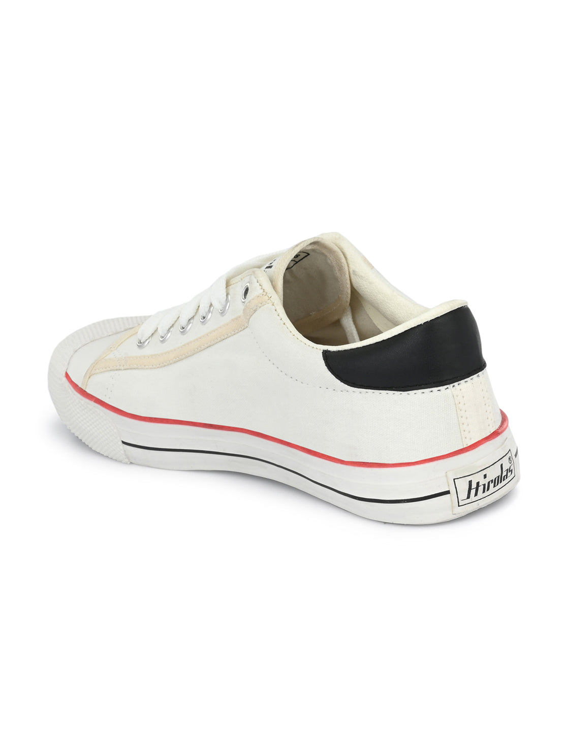 Vulcanised Skateboard Sneakers Shoes for Men - White (HRL2076WHT)