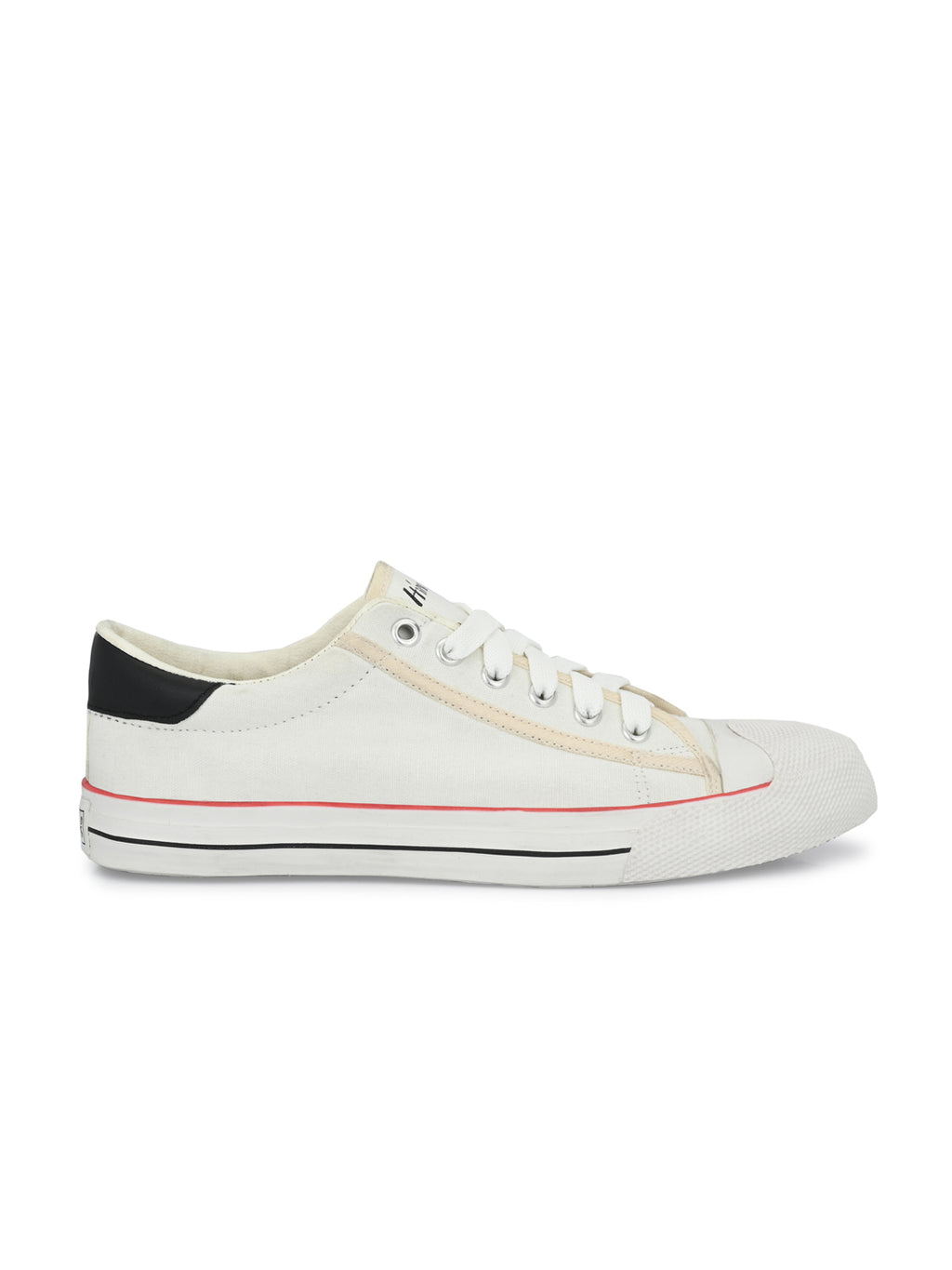 Vulcanised Skateboard Sneakers Shoes for Men - White (HRL2076WHT)