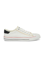 Vulcanised Skateboard Sneakers Shoes for Men - White (HRL2076WHT)