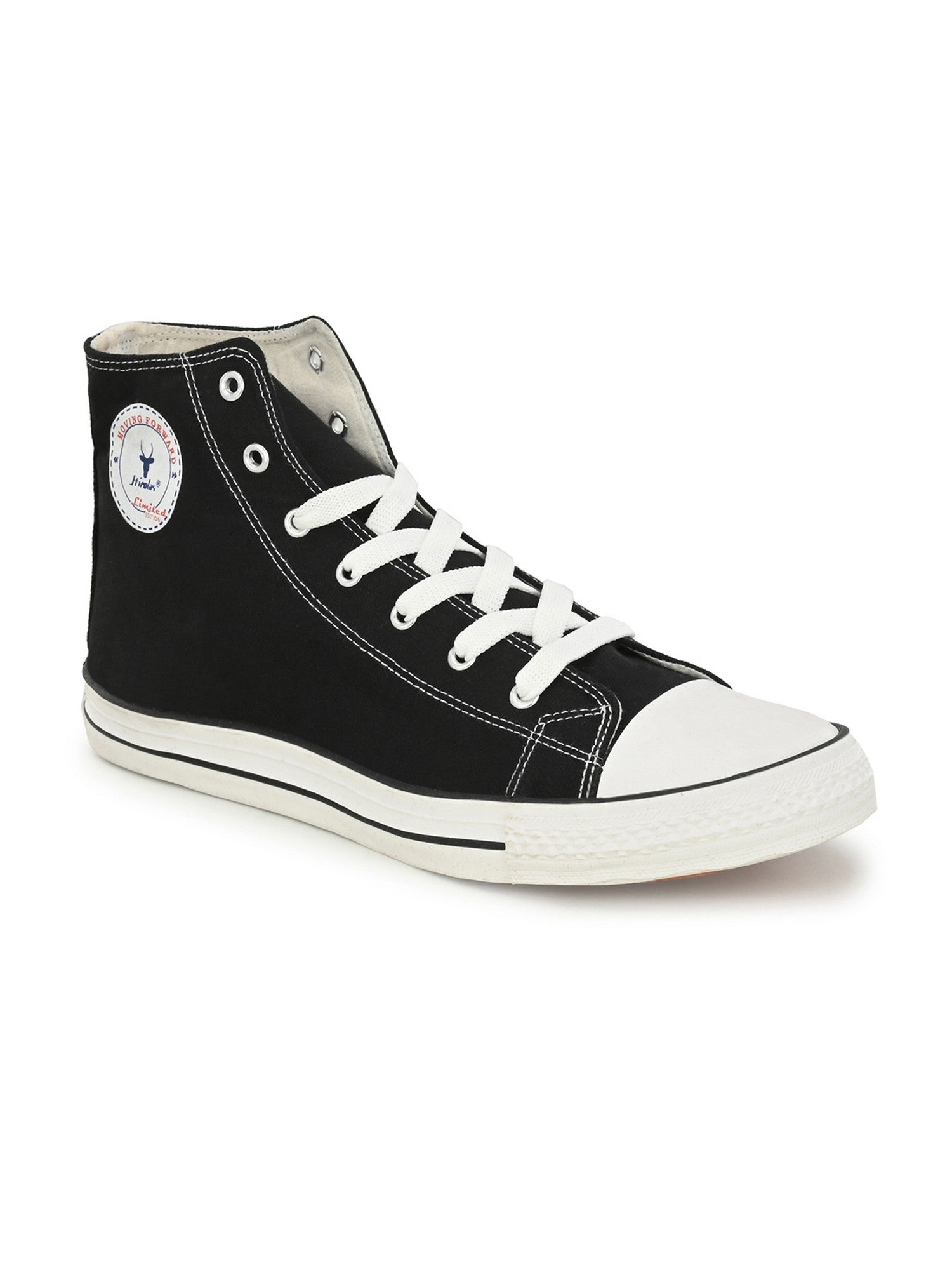 Vulcanised Skateboard Sneakers Shoes for Men  (HRL2077BLK)