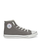 Vulcanised Skateboard Sneakers Shoes for Men - Grey (HRL2077GRY)