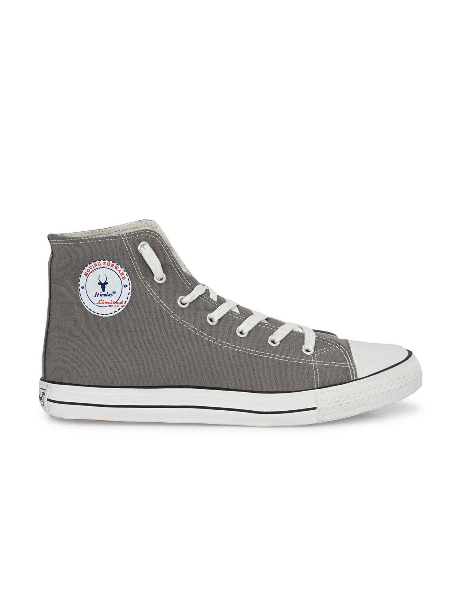 Vulcanised Skateboard Sneakers Shoes for Men - Grey (HRL2077GRY)
