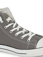 Vulcanised Skateboard Sneakers Shoes for Men - Grey (HRL2077GRY)