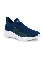 GlideFit Sports Running Shoes.- Blue/Green (HRL2080BUG)