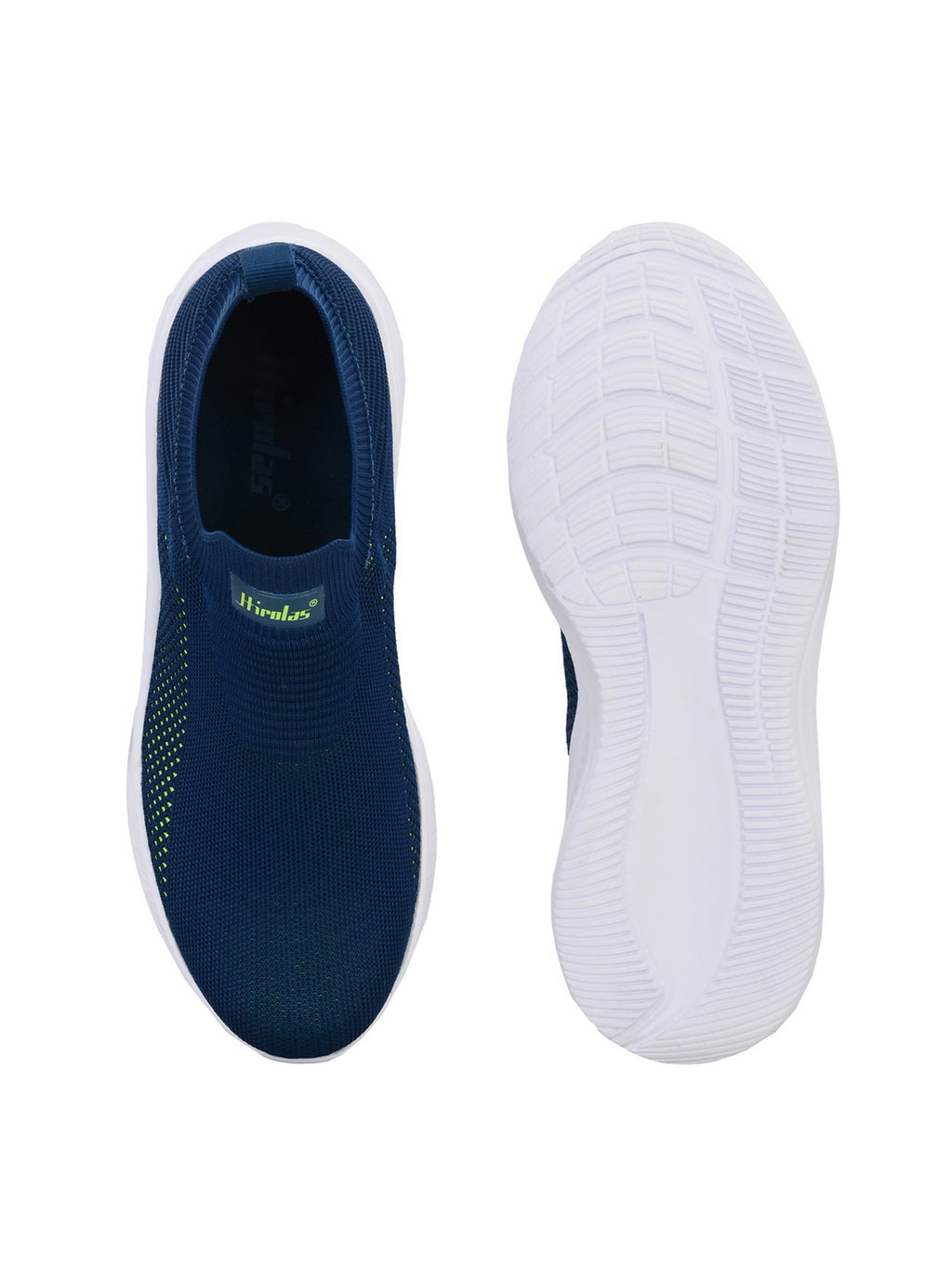 GlideFit Sports Running Shoes.- Blue/Green (HRL2080BUG)