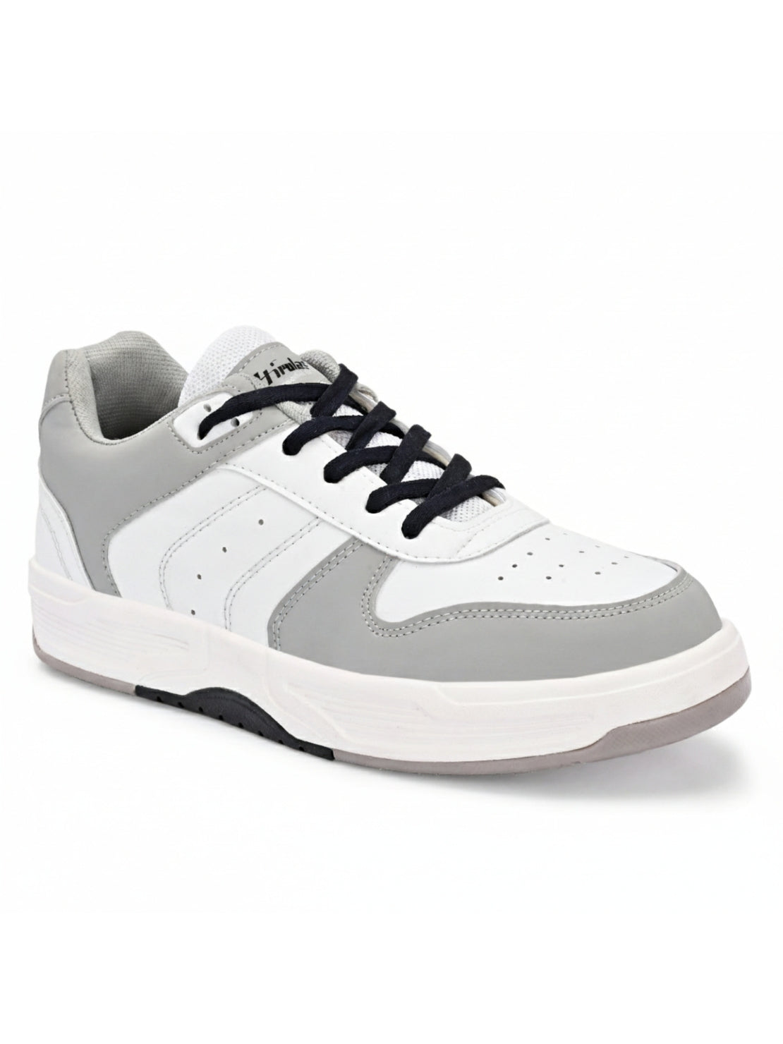 Men Comfort Sneakers - White/Grey (HRL2084GRY)