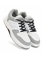 Men Comfort Sneakers - White/Grey (HRL2084GRY)