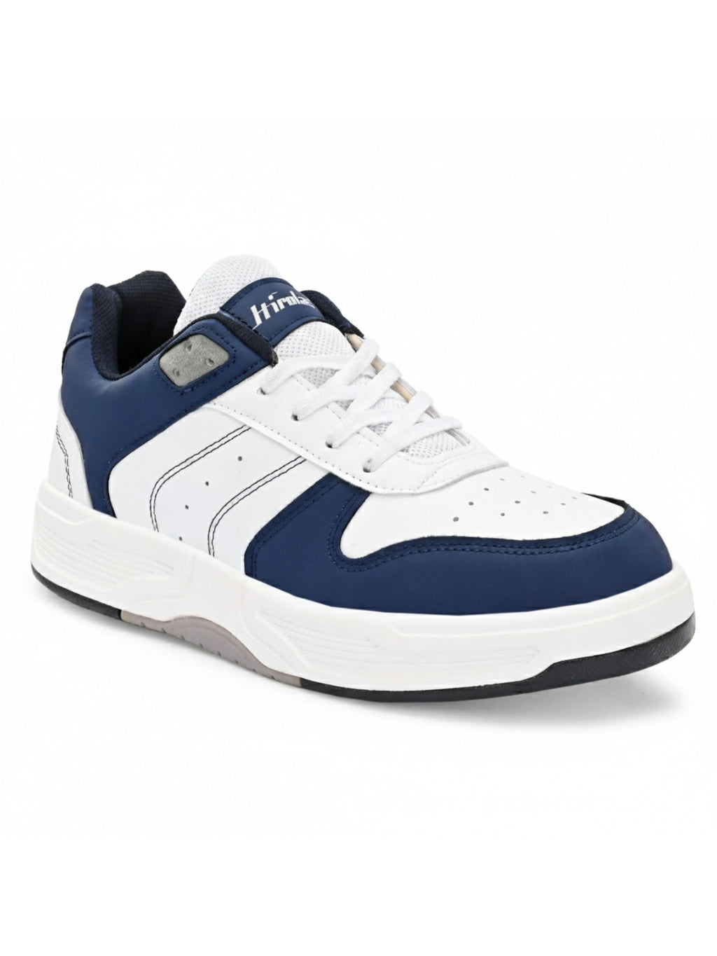 Men Comfort Sneakers - White/ Blue (HRL2084WHB)