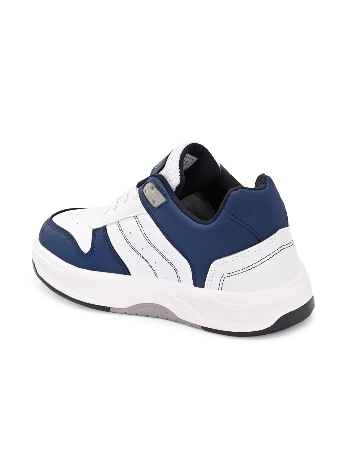 Men Comfort Sneakers - White/ Blue (HRL2084WHB)