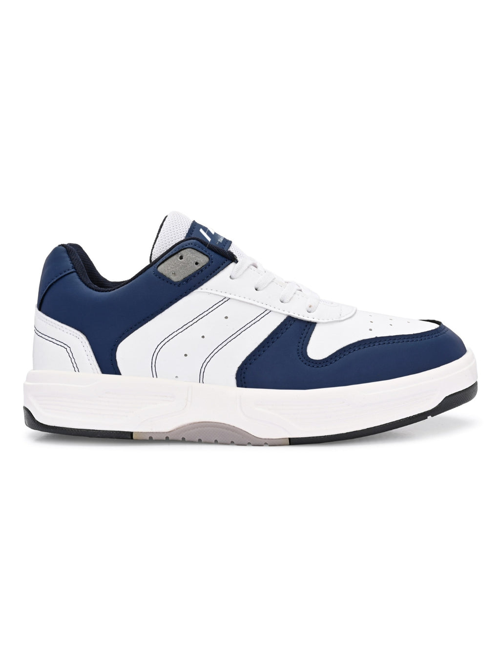Men Comfort Sneakers - White/ Blue (HRL2084WHB)