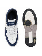 Men Comfort Sneakers - White/ Blue (HRL2084WHB)