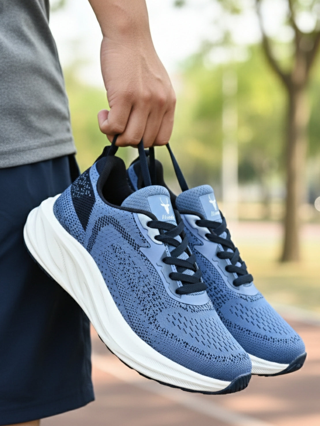 FlexKnit Sports Running Sneakers Shoes. - Blue (HRL2085BlU)