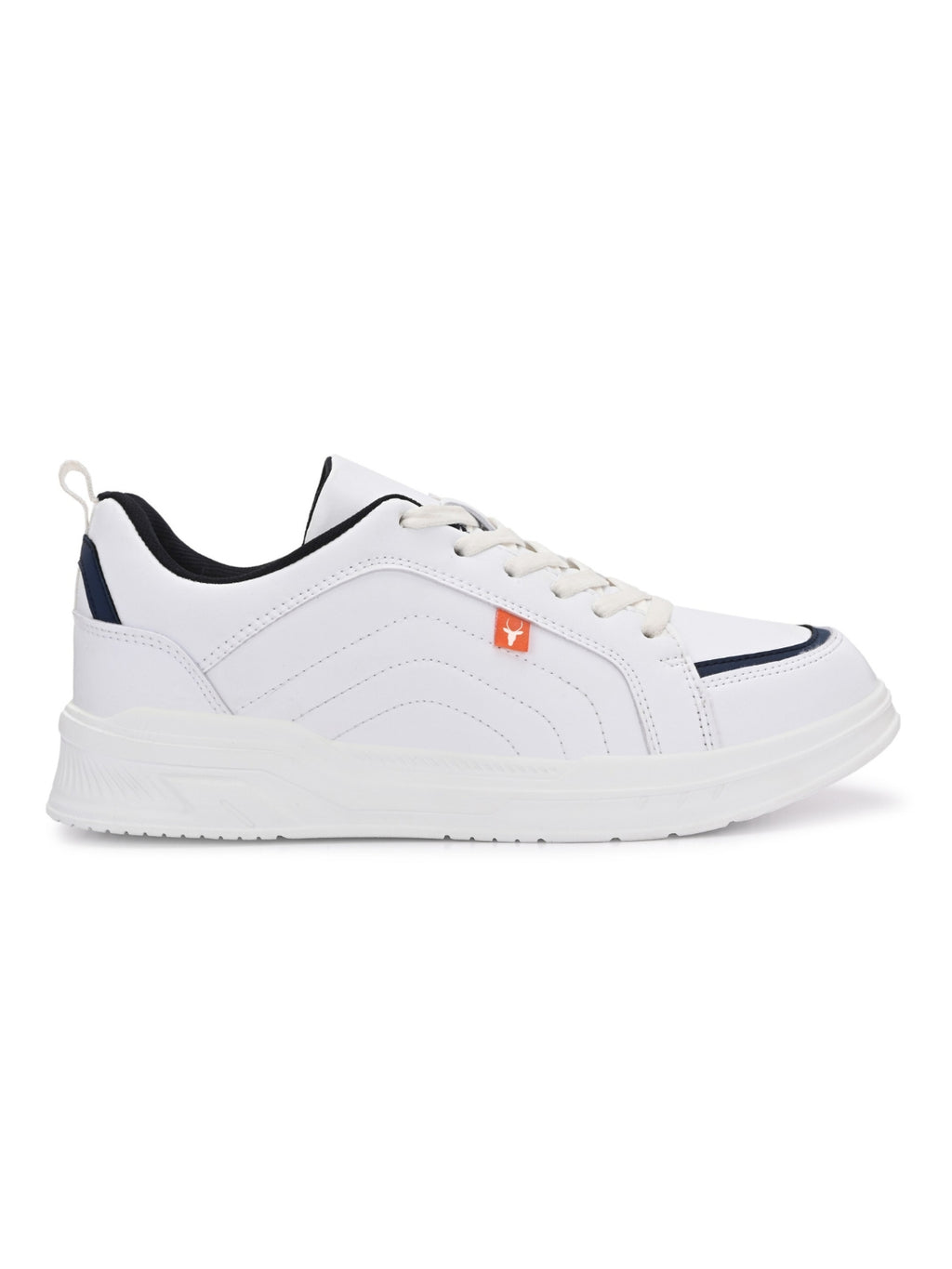 Men’s White Sneakers Stylish, Lightweight & Comfortable Everyday Shoes (HRL2086WHT)