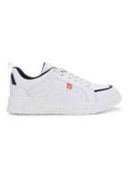Men’s White Sneakers Stylish, Lightweight & Comfortable Everyday Shoes (HRL2086WHT)