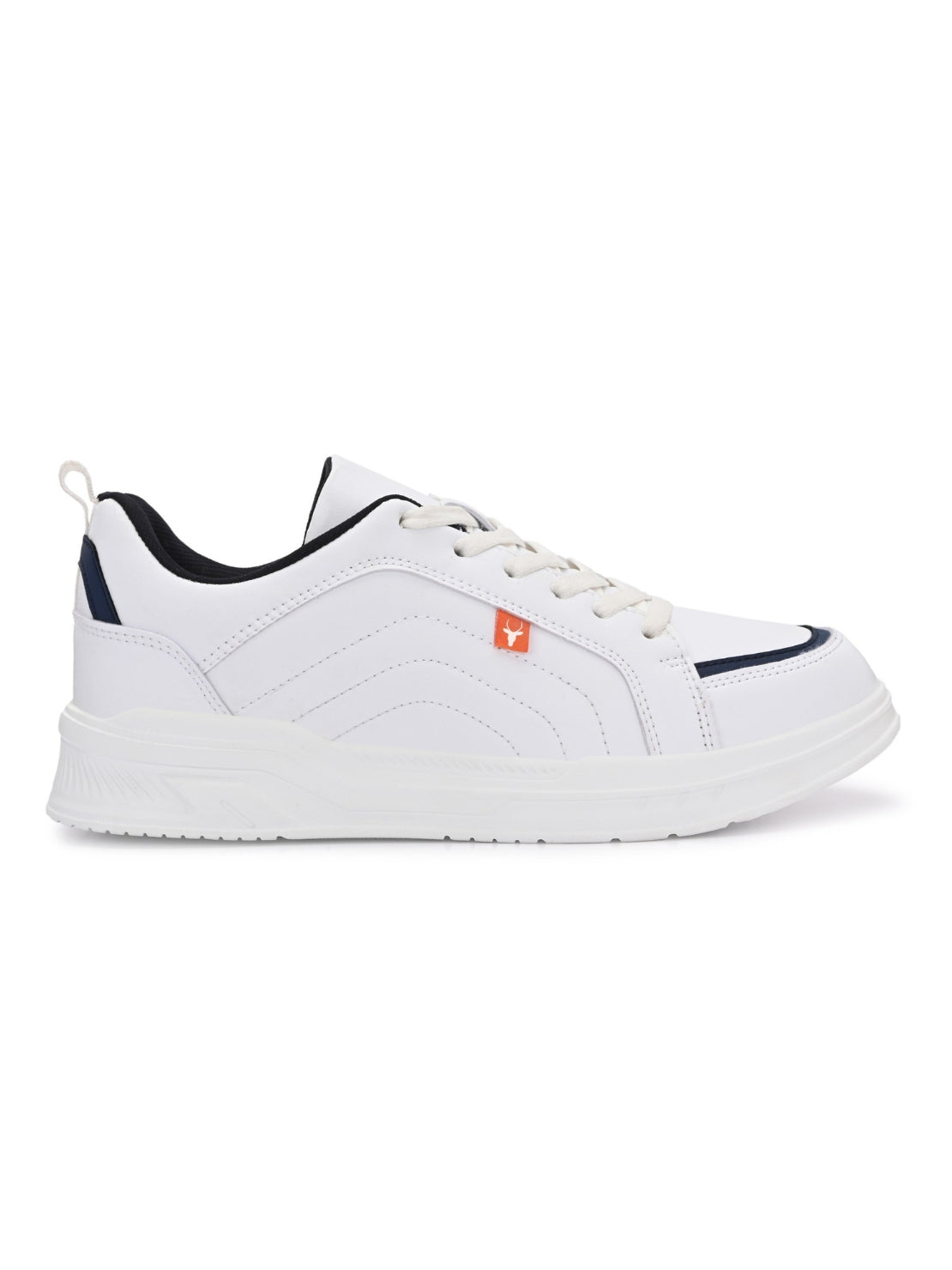 Men’s White Sneakers Stylish, Lightweight & Comfortable Everyday Shoes (HRL2086WHT)
