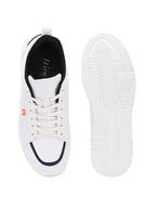 Men’s White Sneakers Stylish, Lightweight & Comfortable Everyday Shoes (HRL2086WHT)