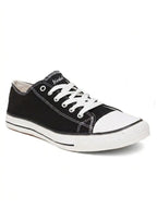 Men's vulcanised Skateboard Sneaker Shoes - Black(HRL2088BLK)