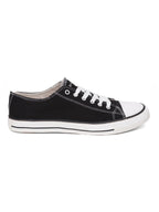 Men's vulcanised Skateboard Sneaker Shoes - Black(HRL2088BLK)
