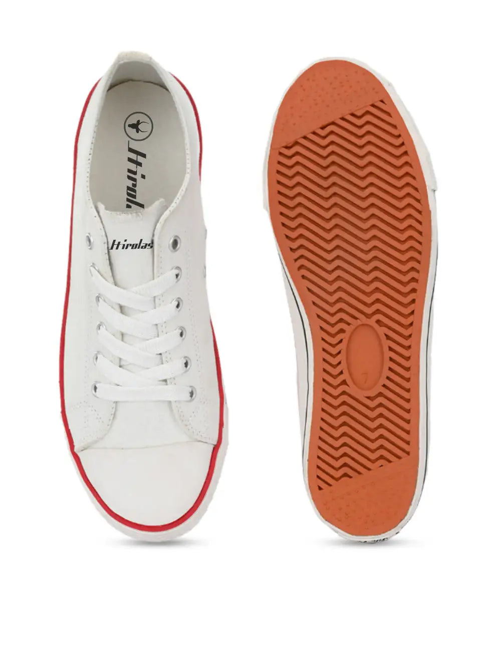 vulcanized Skateboard Sneaker Shoes for Men - White (HRL2088WHT)