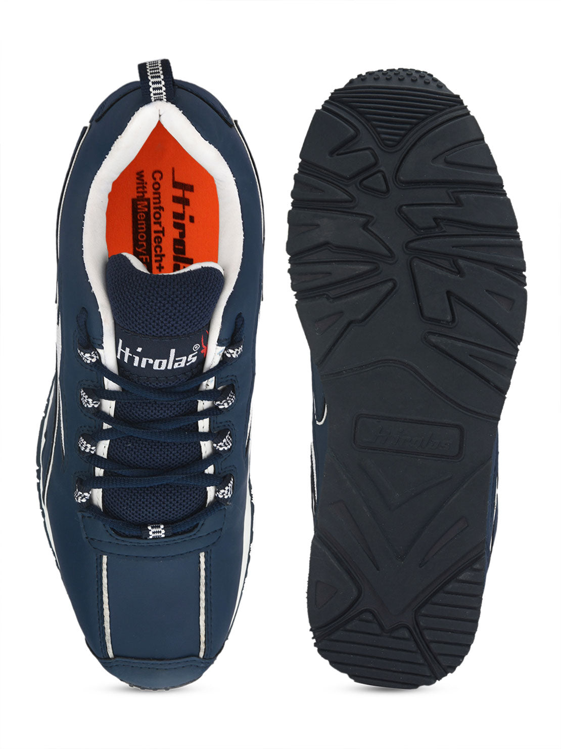 Multi Sport Shock Absorbing Walking  Running Fitness Athletic Training Gym Fashion Sneaker Shoes - Blue (HRL2089BLU)