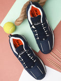 Multi Sport Shock Absorbing Walking  Running Fitness Athletic Training Gym Fashion Sneaker Shoes - Blue (HRL2089BLU)