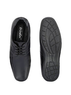 TokyoSole Phantom Glide Black Derby Shoes for Men (HRLFR001BLK)