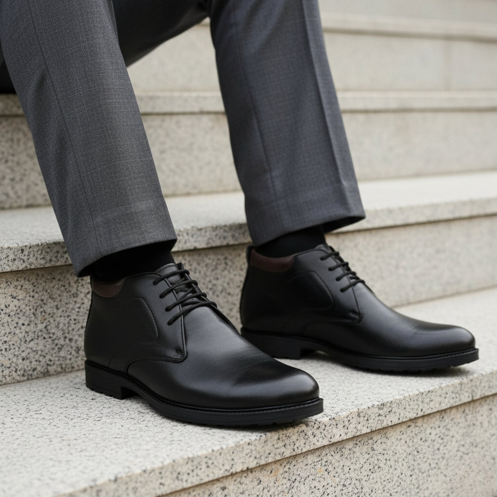 Men's Street Line Black Ankle Boots