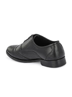 TokyoSole Regal Wingtip Oxford Shoes for Men (HRLFR002BLK)