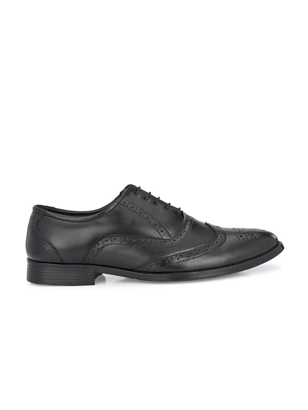 TokyoSole Regal Wingtip Oxford Shoes for Men (HRLFR002BLK)