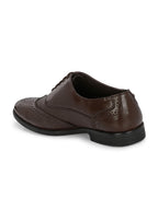 TokyoSole Woodland Wingtip Brogue Shoes for Men(HRLFR003BRN)