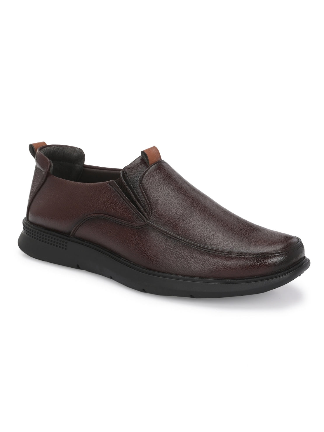 TokyoSole Brown Slip-On Formal Shoes (HRLFR007BRN)