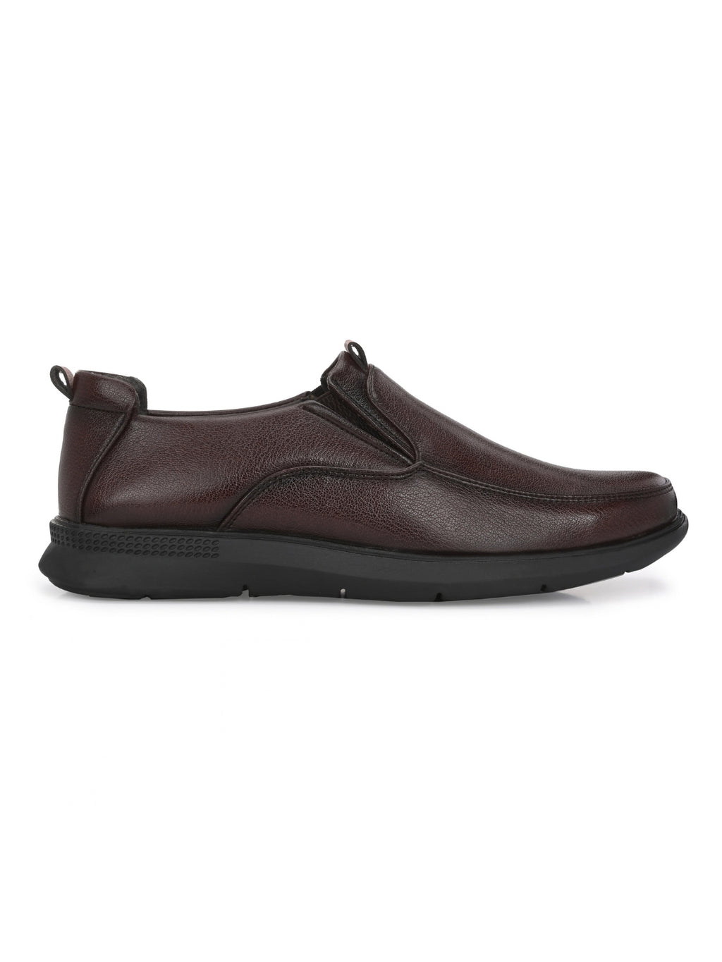 TokyoSole Brown Slip-On Formal Shoes (HRLFR007BRN)