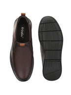 TokyoSole Brown Slip-On Formal Shoes (HRLFR007BRN)