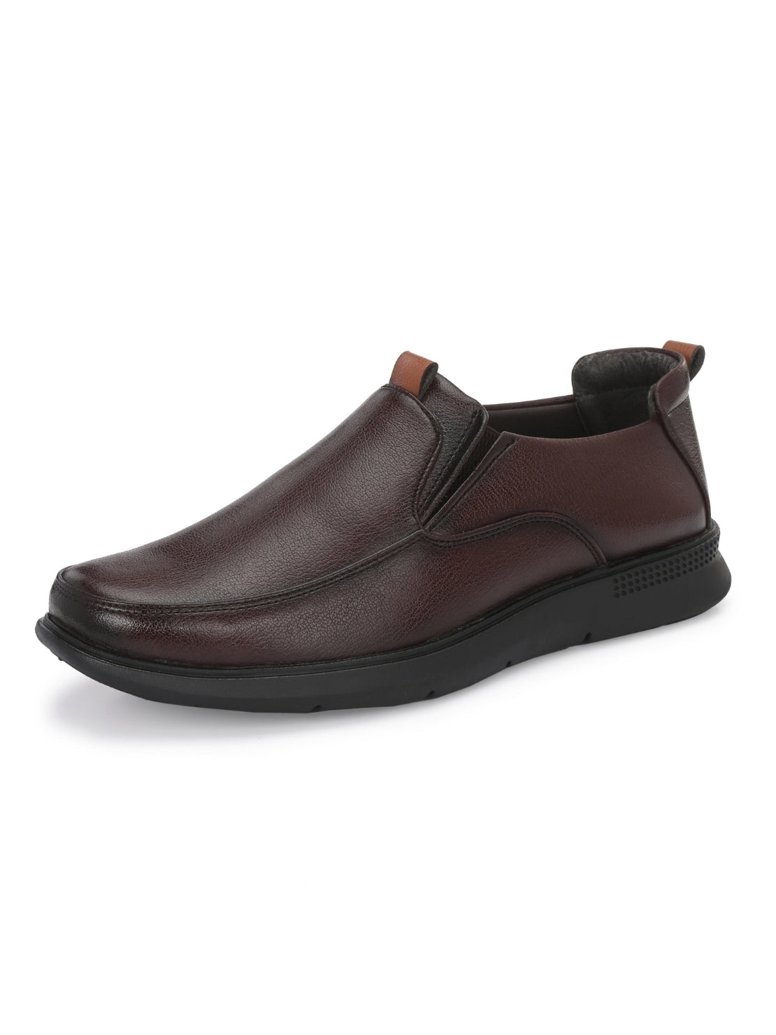 TokyoSole Brown Slip-On Formal Shoes (HRLFR007BRN)