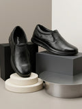 TokyoSole Signature Business Casual Shoes (HRLFR008BLK)