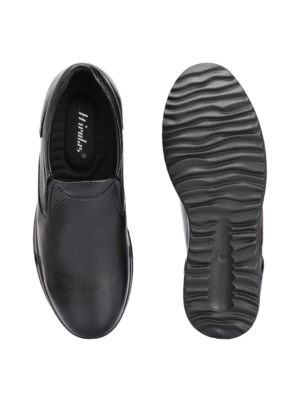 TokyoSole Signature Business Casual Shoes (HRLFR008BLK)
