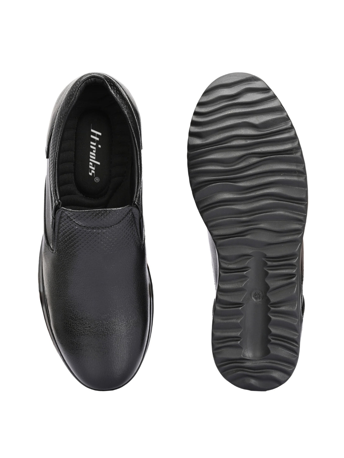 TokyoSole Signature Business Casual Shoes (HRLFR008BLK)