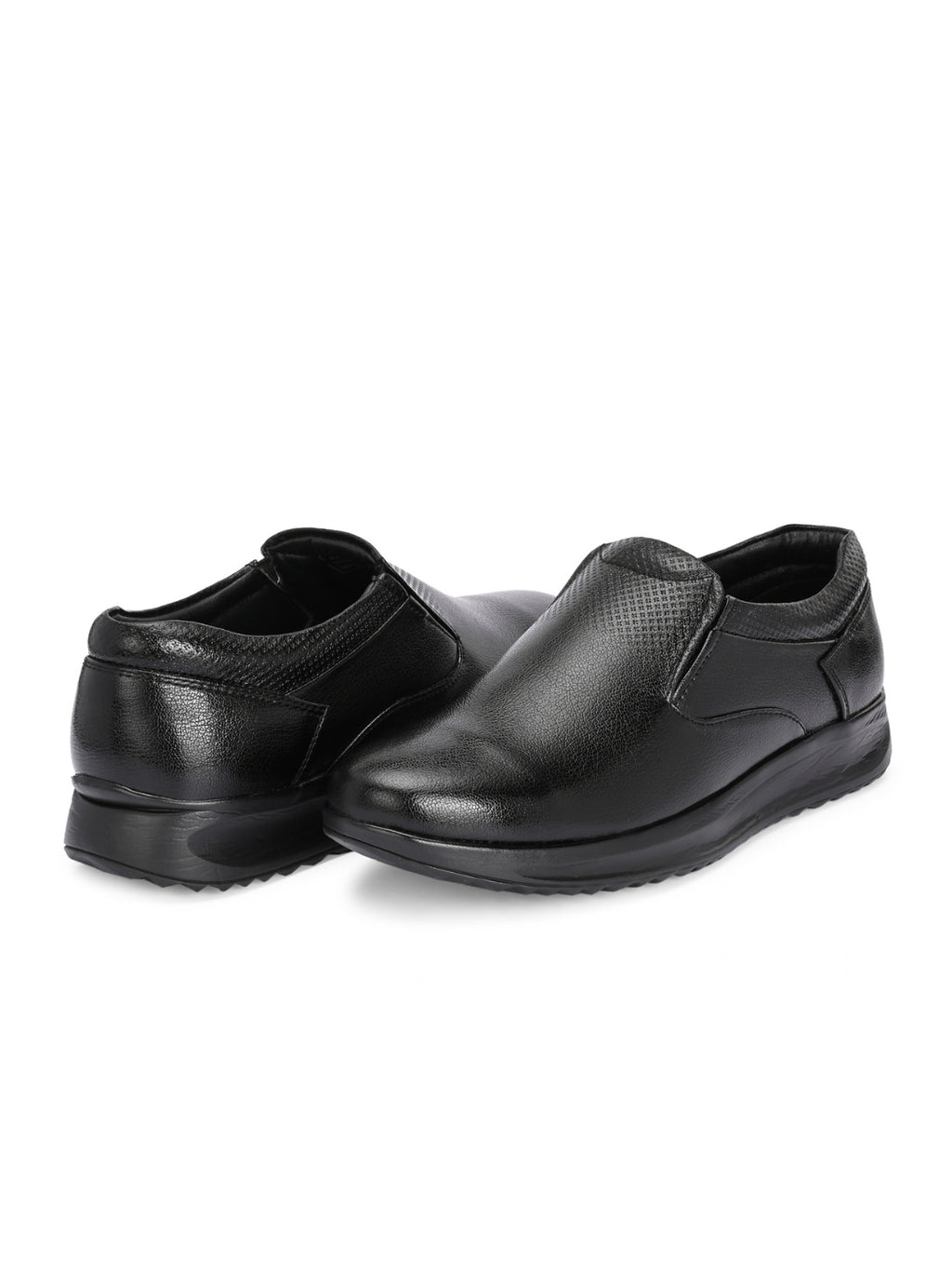 TokyoSole Signature Business Casual Shoes (HRLFR008BLK)