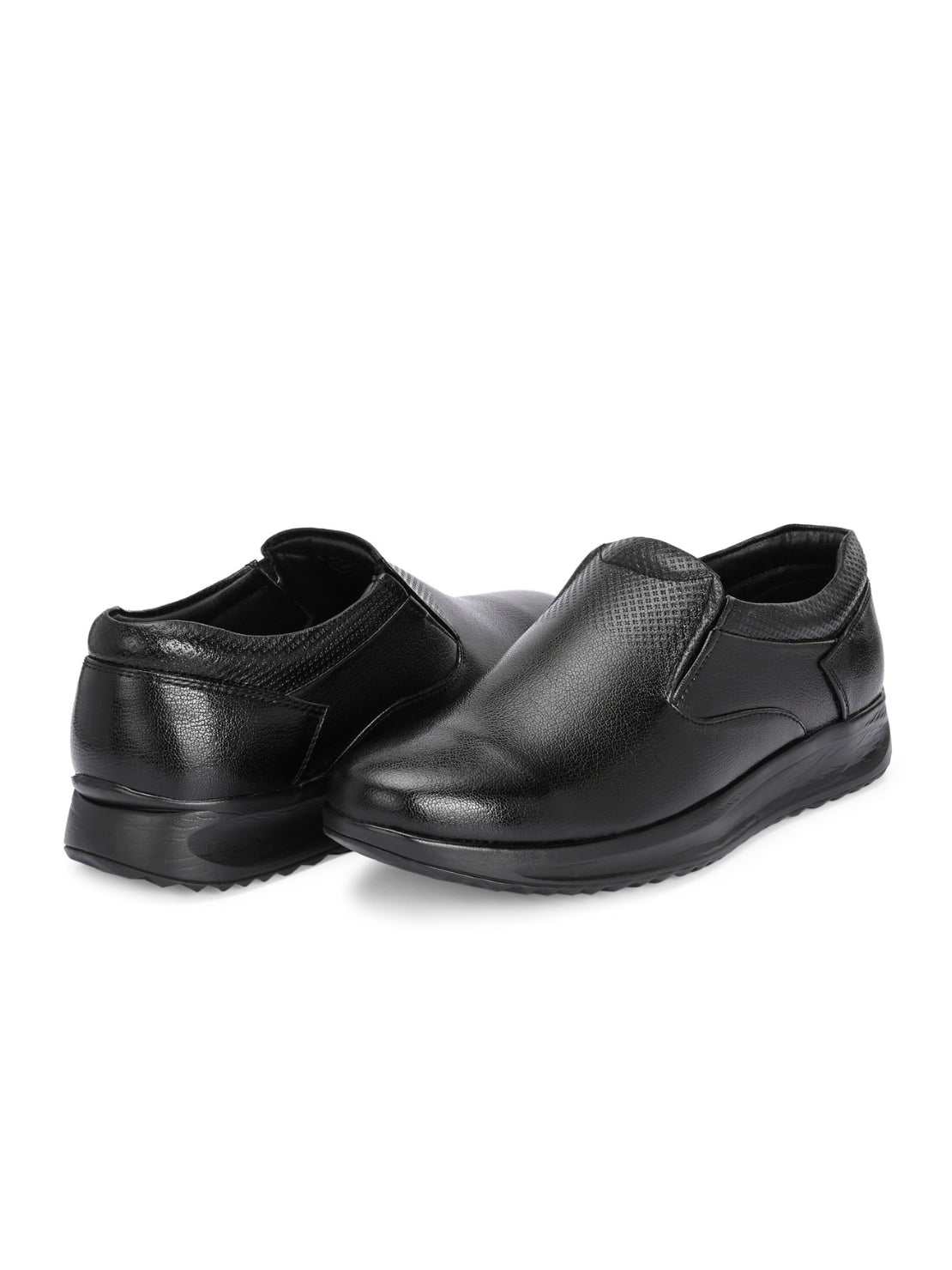 TokyoSole Signature Business Casual Shoes (HRLFR008BLK)