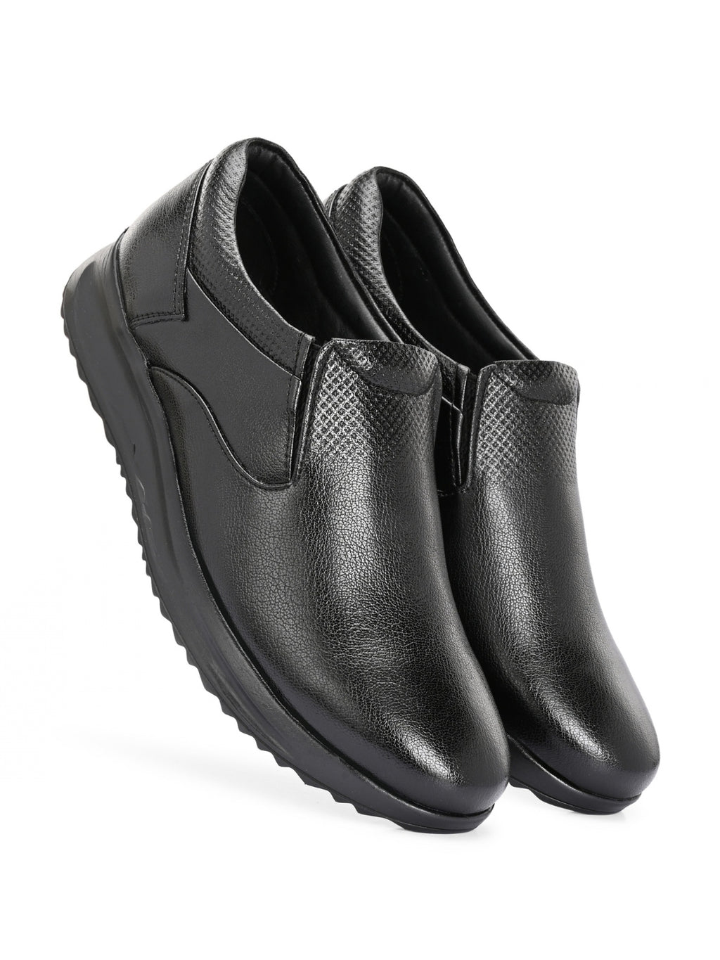 TokyoSole Signature Business Casual Shoes (HRLFR008BLK)