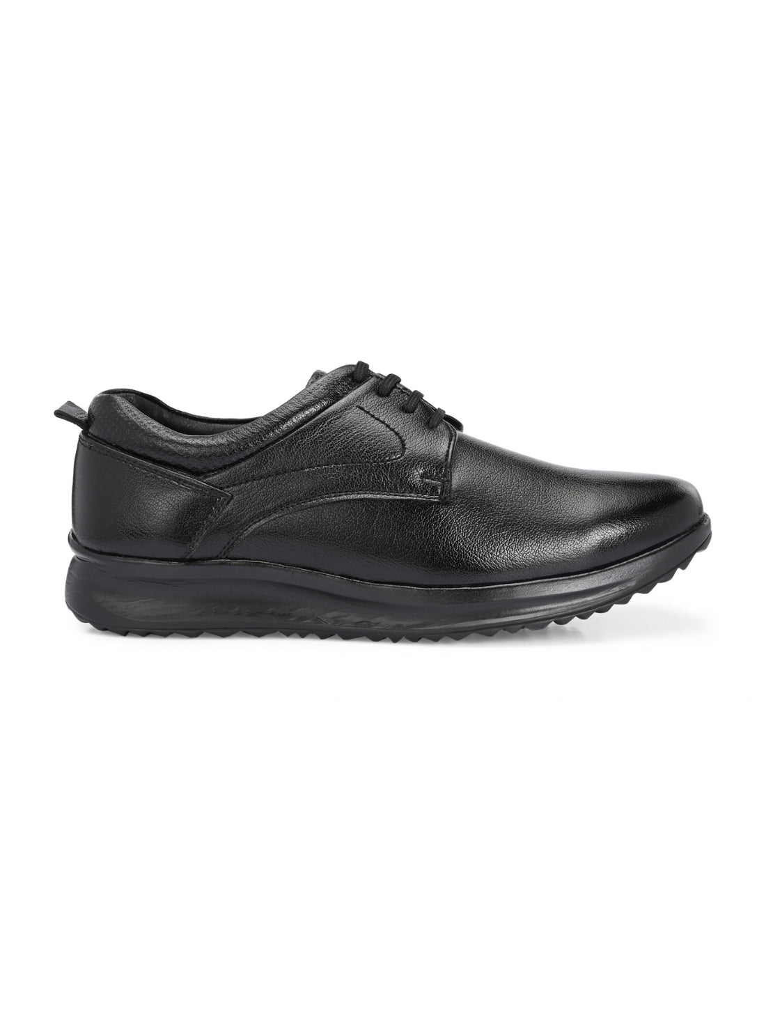TokyoSole Premium Black Leather Oxford Formal Shoes for Men (HRLFR009BLK)