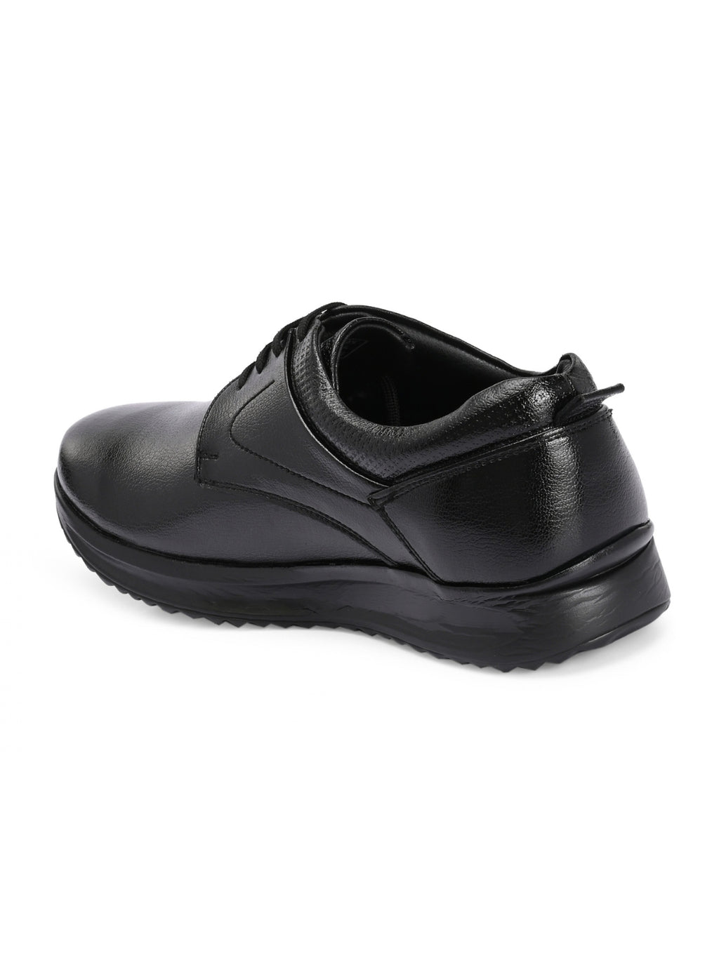 TokyoSole Premium Black Leather Oxford Formal Shoes for Men (HRLFR009BLK)