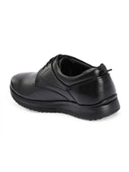 TokyoSole Premium Black Leather Oxford Formal Shoes for Men (HRLFR009BLK)